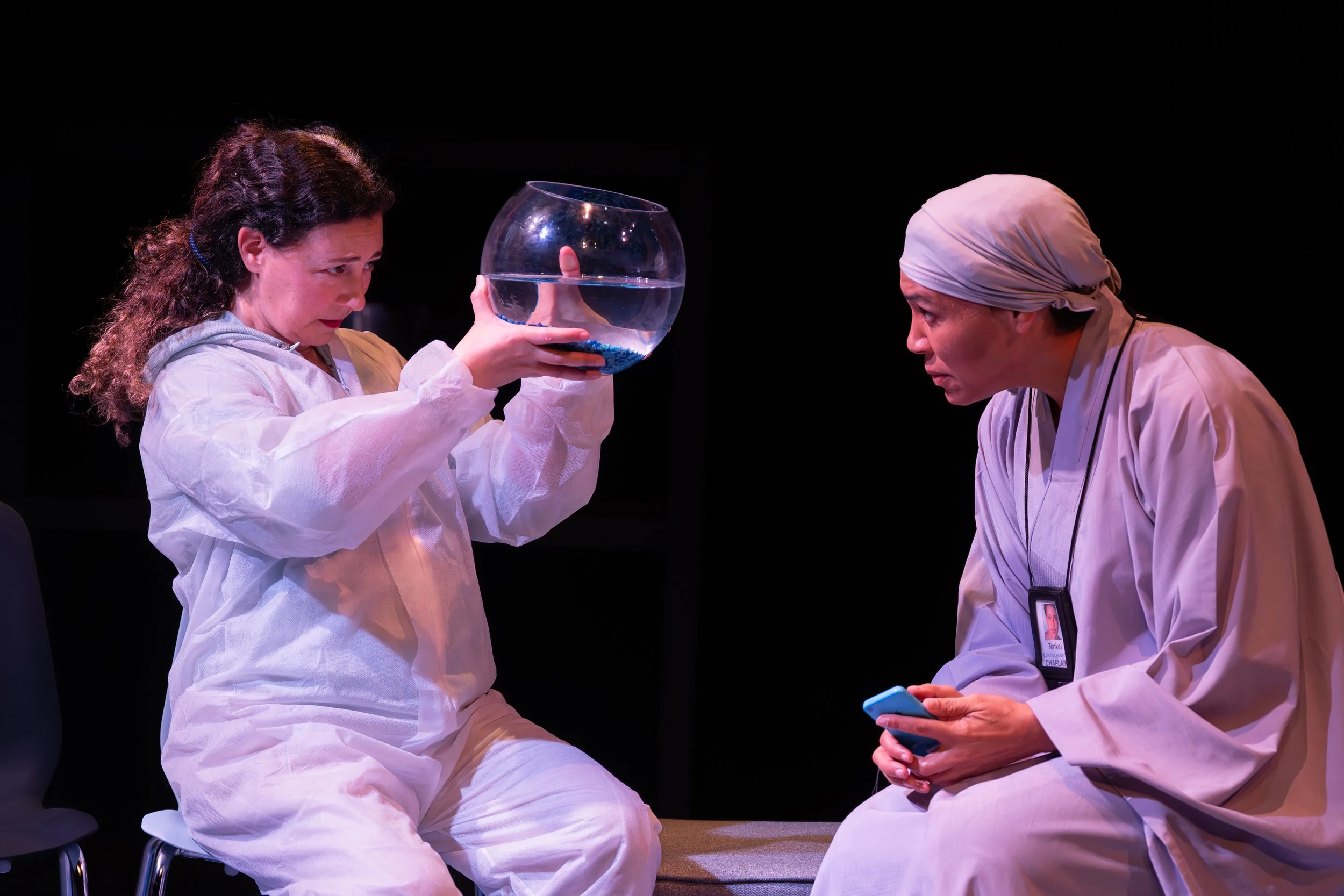   Lisa Morse and Leontyne Mbele-Mbong. Photo by Joe Giammarco  