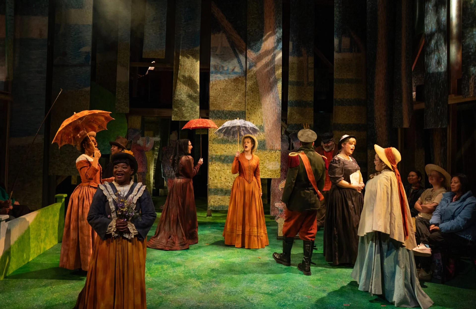   The Ensemble of “Sunday in the Park with George.” Photos by Robbie Sweeny  